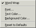 The Format Menu